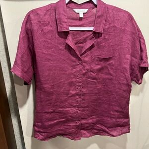 Garnet Hill Linen Blouse